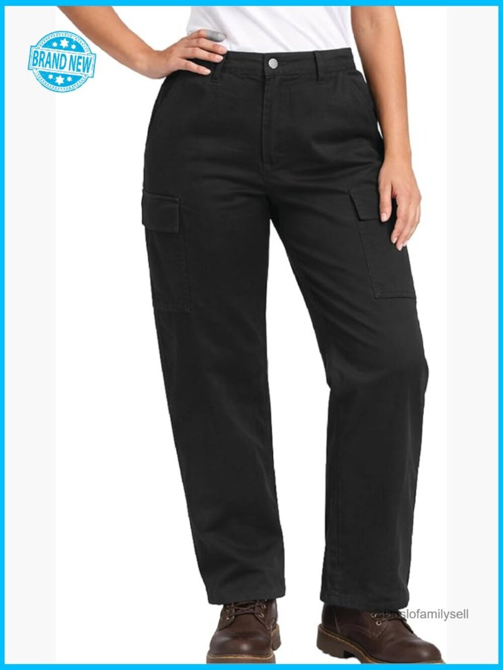 High Waisted Cargo Joggers with Pockets Plus Size Utility Work Pants